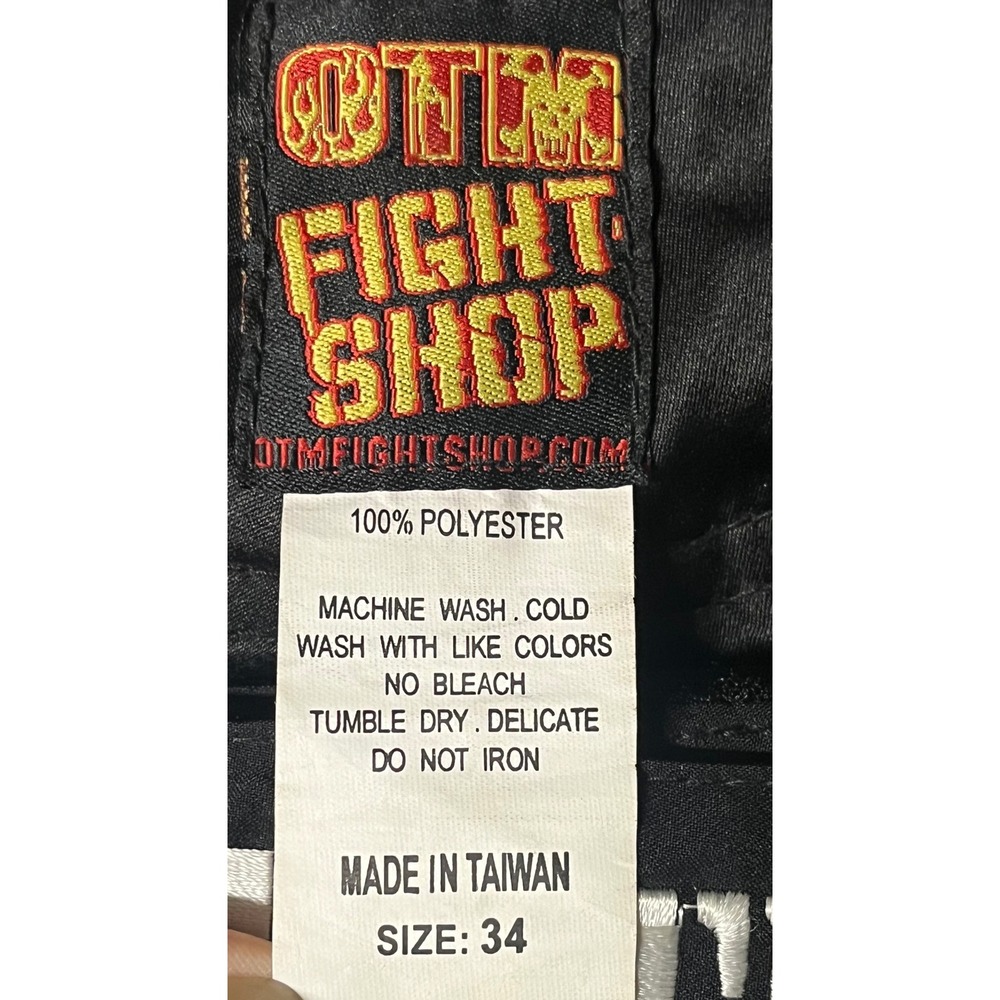 OTM Fight Shop 228th MMA Gym Grappling Shorts Black Mens 34 Built 2 Fight - Picture 5 of 11
